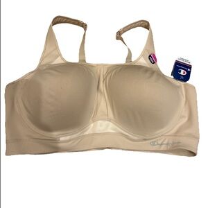 Champion Athletic Beige Motion Control Underwire Sports Bra 44DD Gorpcore NWT
